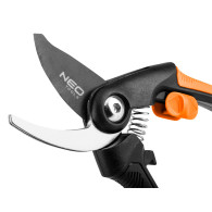 Sekator by-pass 210 mm, zakres do 20 mm, materiał: PP, uchwyt pokryty gumą TPR