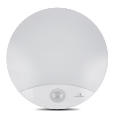 LED-lampa med rörelsesensor från Maclean, infraröd, vit färg, 10W, IP44, naturligt vitt ljus (4000K), 900lm, MCE357 W. |…