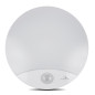 LED-lampa med rörelsesensor från Maclean, infraröd, vit färg, 10W, IP44, naturligt vitt ljus (4000K), 900lm, MCE357 W.
