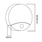 LED-lampa med rörelsesensor från Maclean, infraröd, vit färg, 10W, IP44, naturligt vitt ljus (4000K), 900lm, MCE357 W.