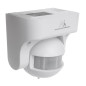 Rörelsesensor PIR Maclean, infraröd, IP44, vit, räckvidd 12m, max belastning 800/1200W, MCE358 W