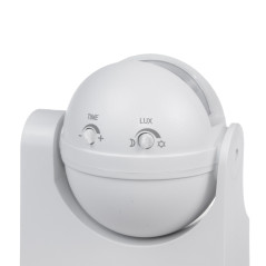Rörelsesensor PIR Maclean, infraröd, IP44, vit, räckvidd 12m, max belastning 800/1200W, MCE358 W | HandlaSmidigt.se