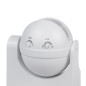 Rörelsesensor PIR Maclean, infraröd, IP44, vit, räckvidd 12m, max belastning 800/1200W, MCE358 W
