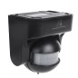 Rörelsedetektorn PIR Maclean, infraröd, IP44, svart, räckvidd 12m, max belastning 800/1200W, MCE358 B