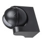 Rörelsedetektorn PIR Maclean, infraröd, IP44, svart, räckvidd 12m, max belastning 800/1200W, MCE358 B