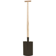 12338 Spade med rak skaft av trä 117cm