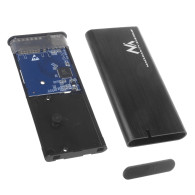 Hårddiskfodral Maclean, SSD M.2, NVMe (PCIe), NGFF (SATA), USB 3.1, storlekar 2230/2240/2260/2280, aluminiumfodral, MCE443