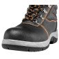 Läderstövlar S1 SRC, stålhätta, storlek 43