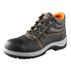 Läderstövlar S1 SRC, stålhätta, storlek 40