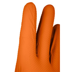 Nitrilhandskar, orange, 50 stycken, storlek M
