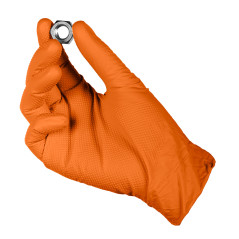 Nitrilhandskar, orange, 50 stycken, storlek M