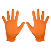 Nitrilhandskar, orange, 50 stycken, storlek L