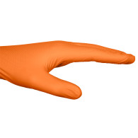 Nitrilhandskar, orange, 50 stycken, storlek L