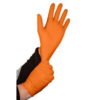 Nitrilhandskar, orange, 50 stycken, storlek L