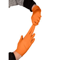 Nitrilhandskar, orange, 50 stycken, storlek L