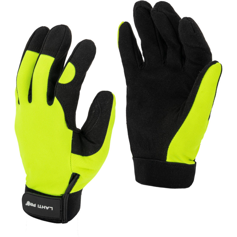 L280308K Arbetsvantar svart-gula [L280308P] [K] 8, LahtiPro