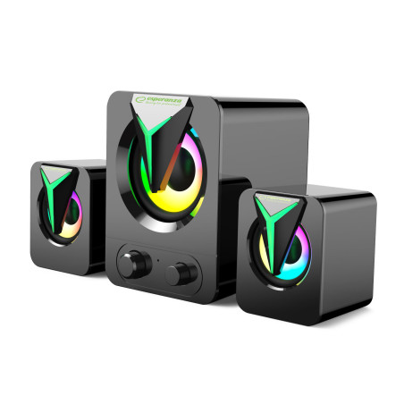 EGS107 Esperanza högtalare 2.1 usb led regnbåge sopran | HandlaSmidigt.se