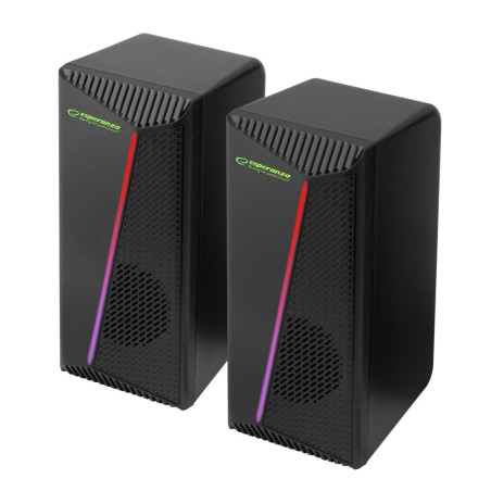 EGS106 Esperanza högtalare 2.0 usb led rainbow nortec | HandlaSmidigt.se