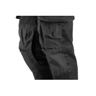 Spodnie robocze DENIM, czarne, rozmiar XL