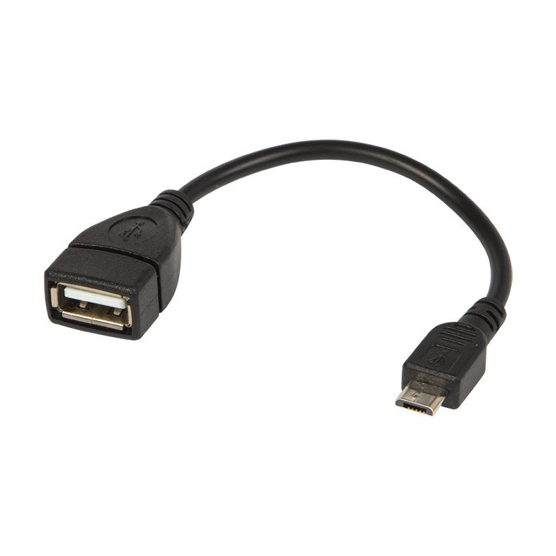 75-795- Adapter USB-kontakt USB-hane till Micro USB-kabel
