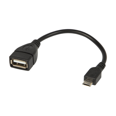 75-795- Adapter USB-kontakt USB-hane till Micro USB-kabel