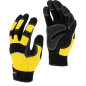 L280811K Verkstads handskar svart-gula, kort, '11', CE, LahtiPro