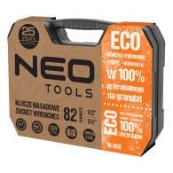 Hylsnyckelsats 1/2', 1/4', 82-delars set ECO