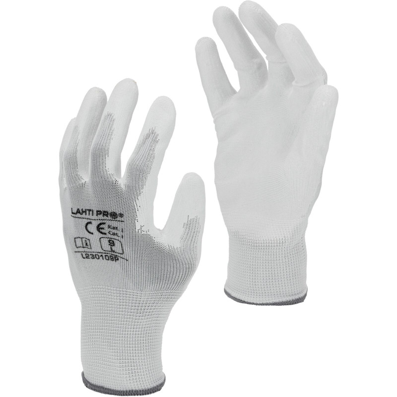 L230108W Handskar med polyuretanbeläggning [L230108P], 12 par, '8', CE, LahtiPro

Let me know if you need help with anything els