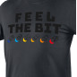 T-shirt med tryck, FEEL THE BIT, storlek M