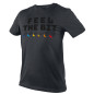 T-shirt med tryck, FEEL THE BIT, storlek XL