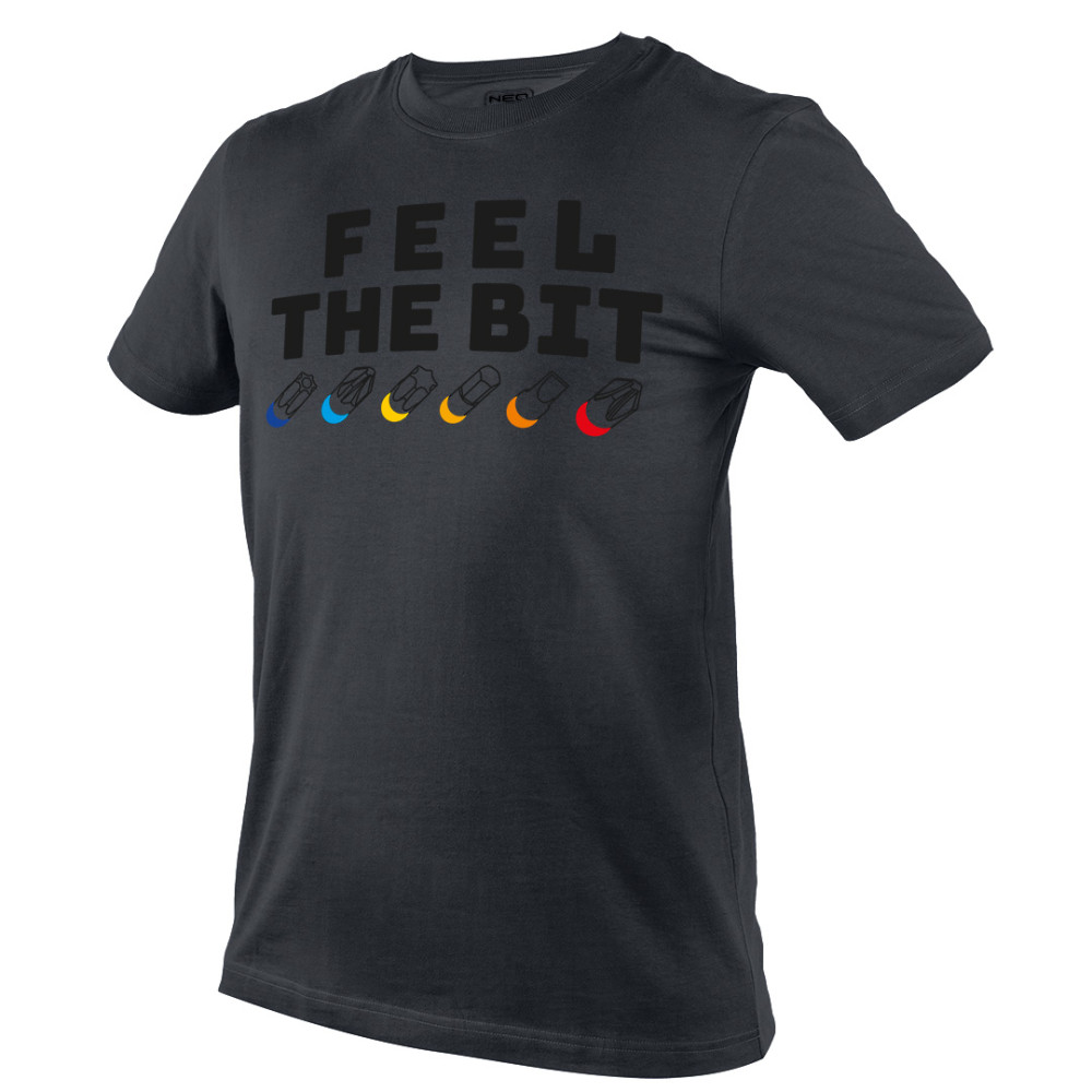 T-shirt med tryck, FEEL THE BIT, storlek XXL T-shirt med tryck, FEEL THE BIT, storlek XXL