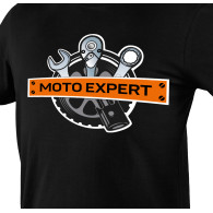 T-shirt med tryck, MOTO Expert, storlek XL