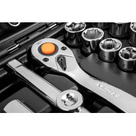 Hylsnyckelsats 1/2', 1/4', 82-delars set, CrV