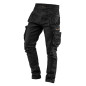 Spodnie robocze 5-kieszeniowe DENIM, czarne, rozmiar XS
