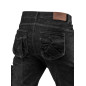 Spodnie robocze 5-kieszeniowe DENIM, czarne, rozmiar XS