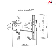 MC-667N 40043 Uchwyt do telewizora 13-42 cali czarny do 25kg max vesa 200x200