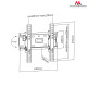 MC-667N 40043 Uchwyt do telewizora 13-42 cali czarny do 25kg max vesa 200x200