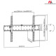 MC-668 40044 Uchwyt do telewizora 37-70' czarny do 40kg max vesa 600x400