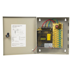 77-913- Central strömförsörjning för 9-kanalskameror bl-cps9c/12v10a samlingsmetall