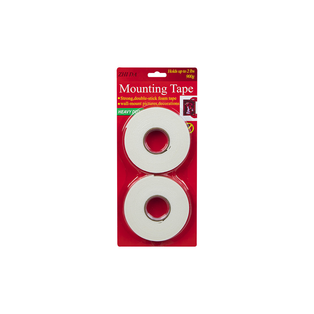 54-020- Dubbelsidig skumtejp 1,8x300 2-pack monteringsremsor 54-020- Dubbelsidig skumtejp 1,8x300 2-pack monteringsremsor