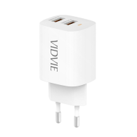 Nätadapter med dubbla USB-portar 2400 mA