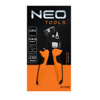 Szczypce do zaciskania końcówek tulejkowych CRV 230mm, samonastawne 0.08 -16 mm2, AWG 26-5