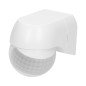 Rörelsesensor 180 grader IP44, 800W, mini, vit