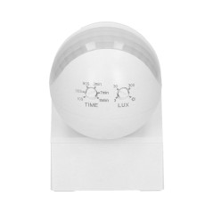 Rörelsesensor 180 grader IP44, 800W, mini, vit
