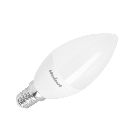 LED-lampan Rebel lyser 8W, E14, 4000K, 230V