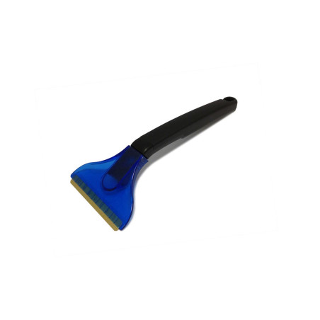 Isskrapa för snö och is tillverkad av mässing, lång modell amio-01459.