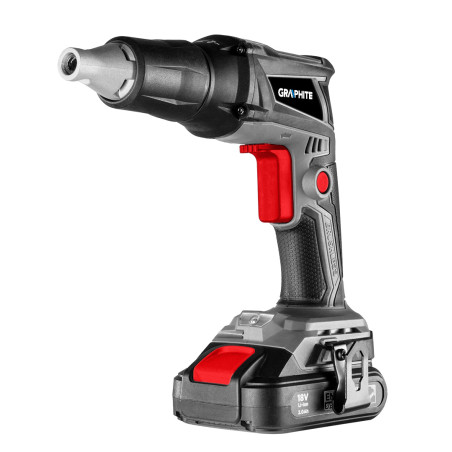 Borrmaskin med borstlös batteri för gipsväggar Energy+ 18V Li-ion, 0-4400 varv/min, 1/4' fäste.