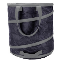 Trädgårdsväska 85 liter, långa handtag, hopfällbar, 180 g/m2