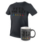 Mugg med tryck FEEL THE BIT, 330 ml