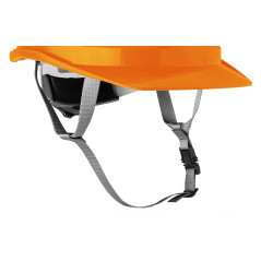 Industrihjälm med hakrem, orange | HandlaSmidigt.se